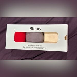 ✨New in Box✨ Stems: Conscious Cashmere Socks- Set of 3